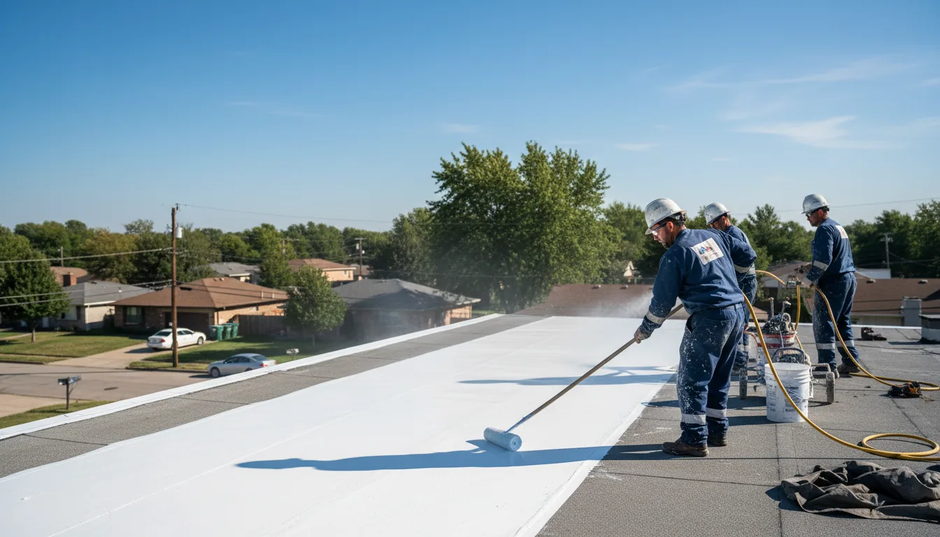 Commercial roof coating in Ida, AR near me